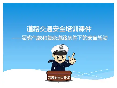 恶劣天气 复杂道路PPT课件