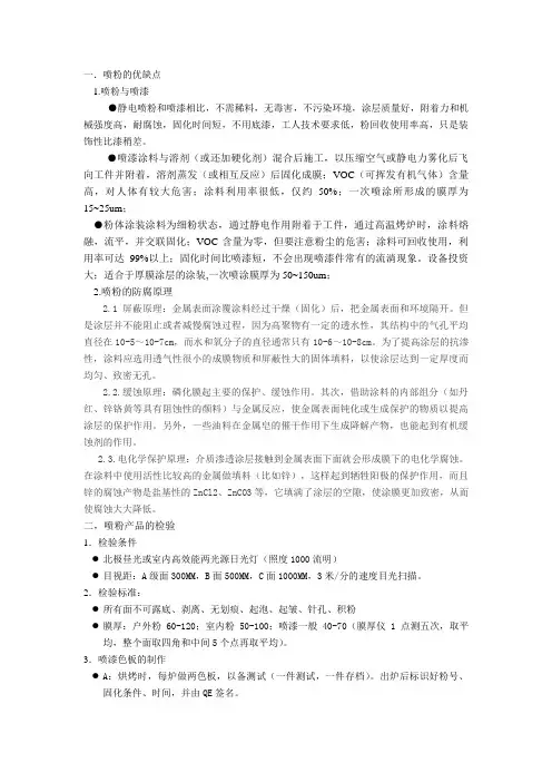 喷粉的优缺点