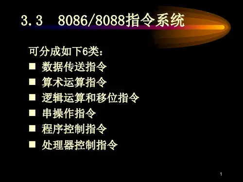 第三章 80868088 CPU的指令系统(第一讲)