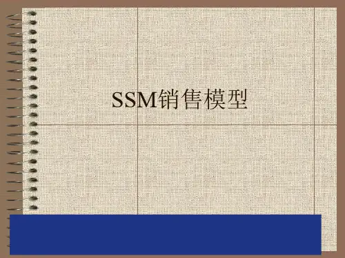 SSM销售模型