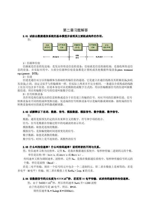 计算机通信与网络_习题答案