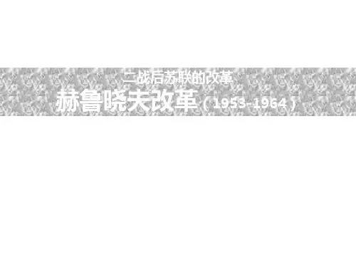 赫鲁晓夫改革