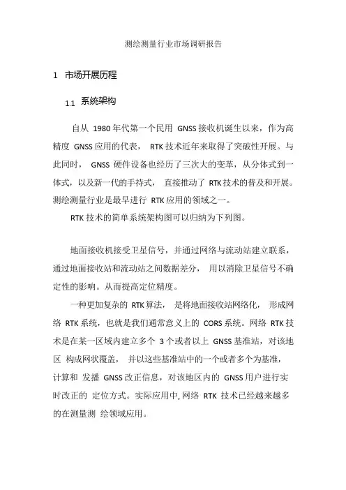 工程测量技术专业《测绘测量行业市场调研报告755》