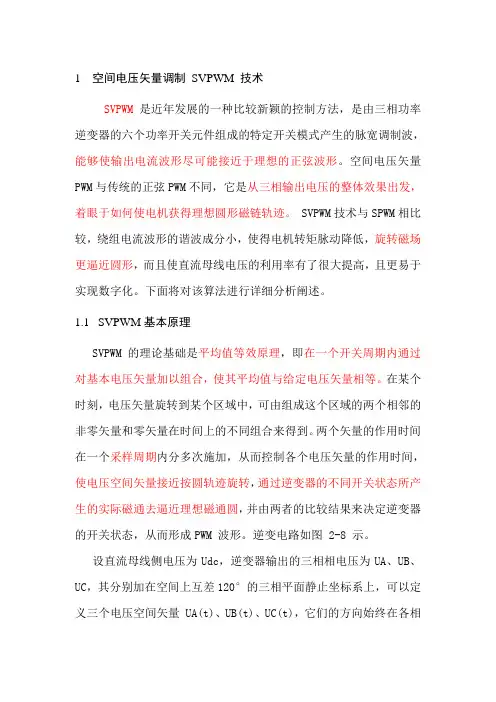 SVPWM的原理讲解要点