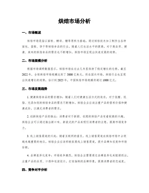 烘焙市场分析