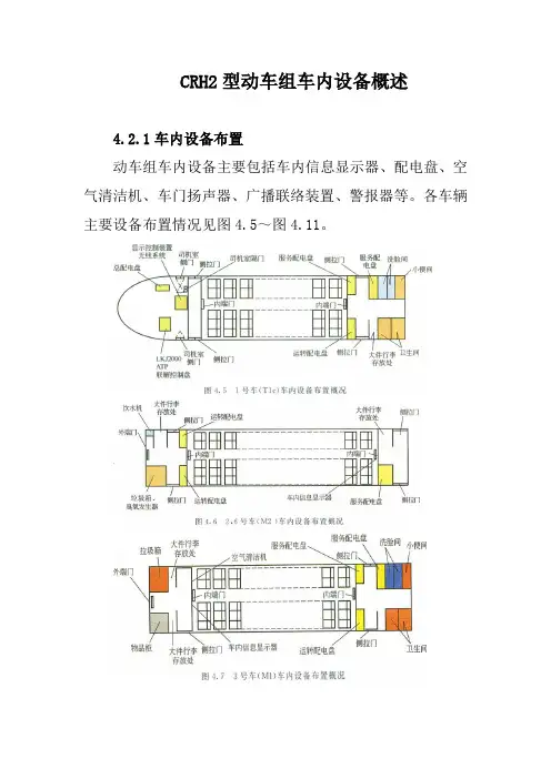 CRH2型动车组车内设备概述