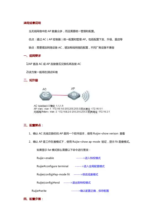 AC直连 AP 配置
