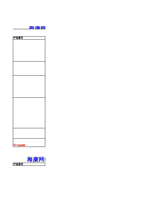 海康DS-A存储系列容量计算