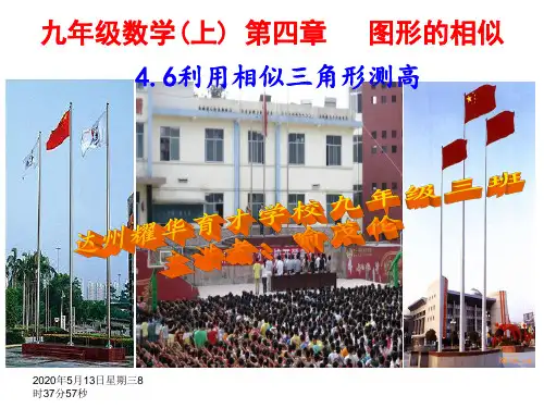 4.6利用相似三角形测高PPT