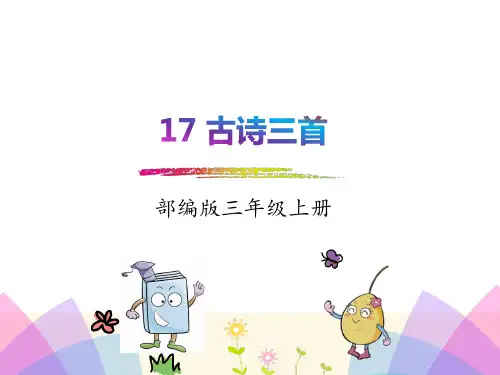 部编人教版三年级语文上册17、古诗三首望天门山、饮湖上初晴后雨、望洞庭课件