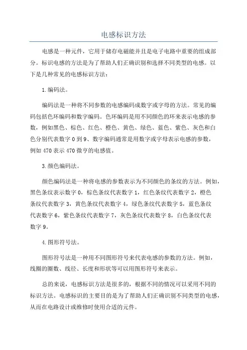 电感标识方法