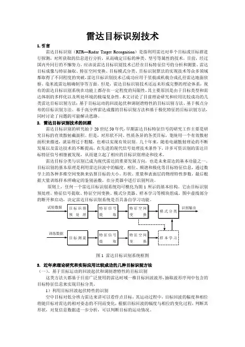 雷达目标识别技术
