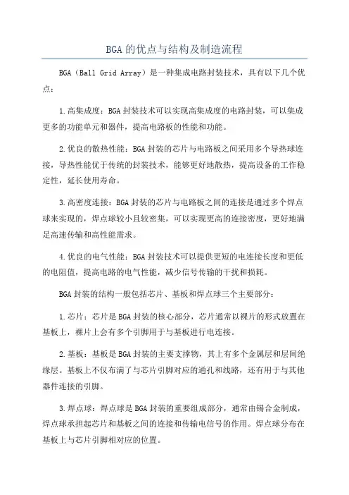 BGA的优点与结构及制造流程