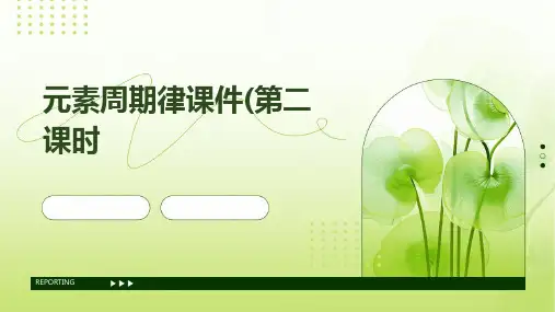 元素周期律课件(第二课时
