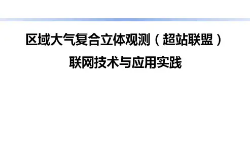 大气复合立体观测联网技术及实践应用 PPT-