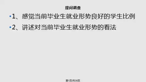 当前大学生的就业形势及分析PPT课件