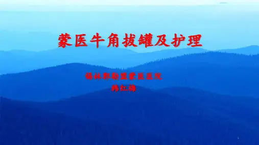 蒙医牛角拔罐及护理PPT课件