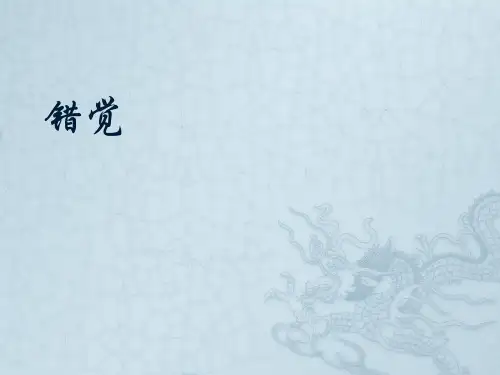 视错觉简介PPT