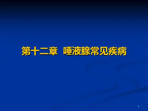 口腔科学唾液腺疾病PPT课件