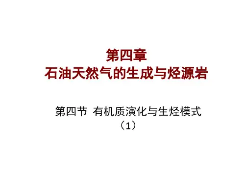 有机质演化与生烃模式(1)