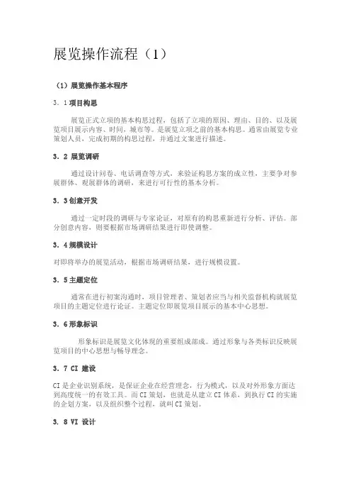 展览操作流程