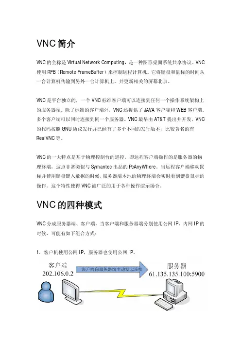 VNC的几种使用模式