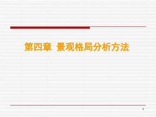 景观生态学景观格局分析方法ppt课件