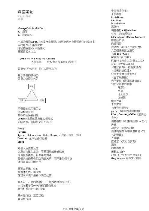 管理沟通课堂笔记（L系列）