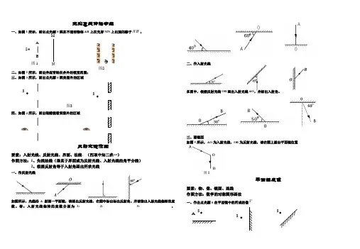 八年级物理上册光学作图题汇总