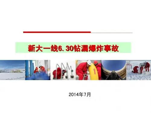 大连新港-大连石化钻漏爆炸事故警示教育