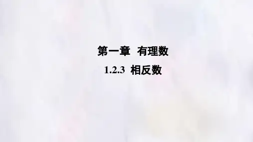 1.2.3相反数 同步课件-人教版(2024)数学七年级上册