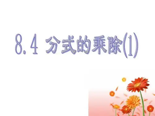8.4分式的乘除法(1)