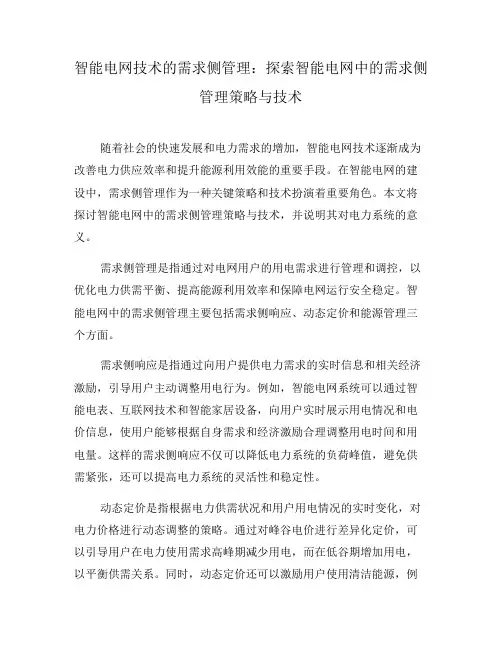 智能电网技术的需求侧管理：探索智能电网中的需求侧管理策略与技术(十)