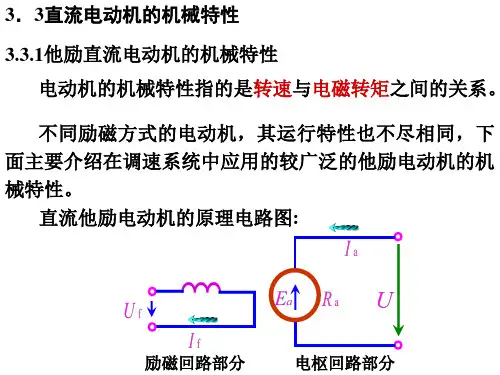 3.3 直流电机机械特性