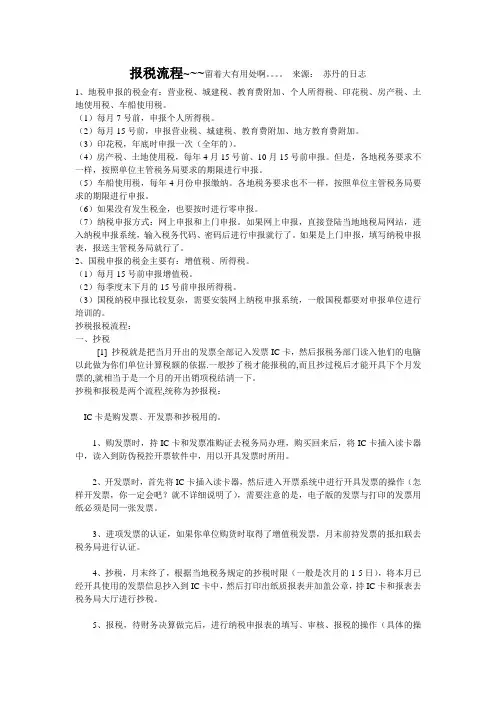 报税流程