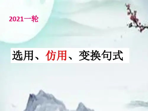 《选用仿用变换句式》PPT精品课件