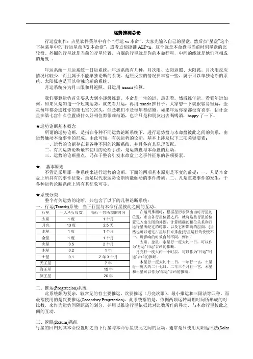 运势推测总论