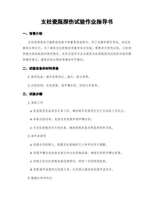 支柱瓷瓶探伤试验作业指导书