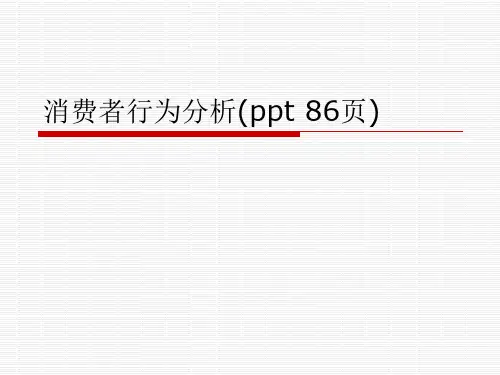 消费者行为分析(ppt 86页)