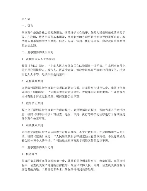 刑事案件法律作文(3篇)