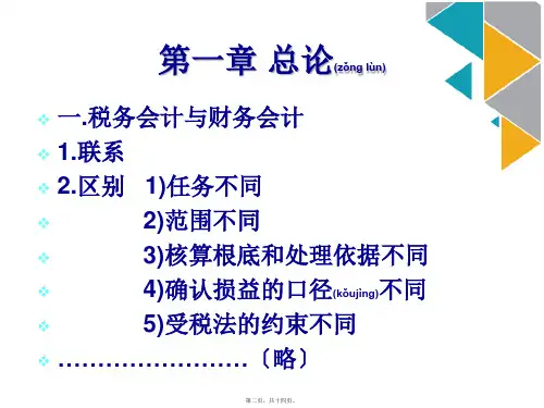 税务会计教学课件ppt版