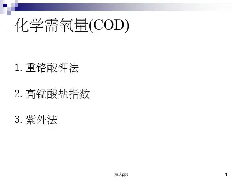 化学需氧量(COD)ppt课件