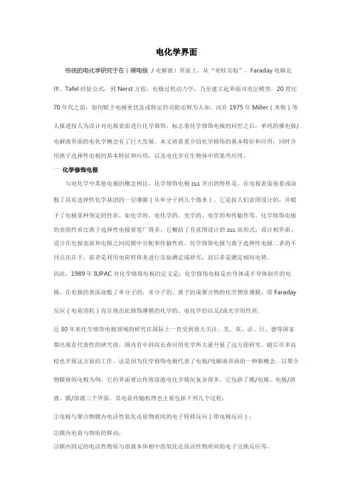电化学界面