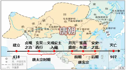 人教部编版历史七年级下册：朝代复习二——唐朝(19张)
