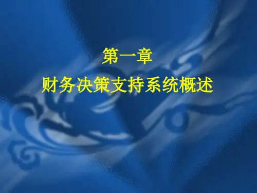财务决策支持系统