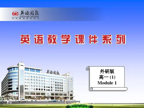 外研版高一必修1语法
