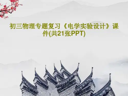 初三物理专题复习《电学实验设计》课件(共21张PPT)PPT文档22页