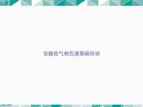 安捷伦气相色谱基础培训讲课文档