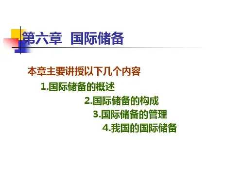 第六章《国际金融学》