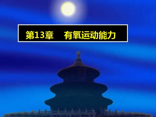 第13章 有氧运动能力